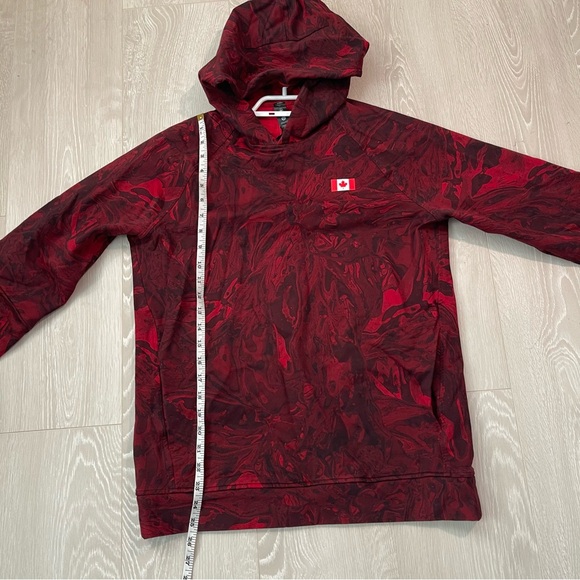 Lululemon Team Canada City Sweat Pullover Hoodie *COC Logo Red Black Size Medium - Picture 11 of 16